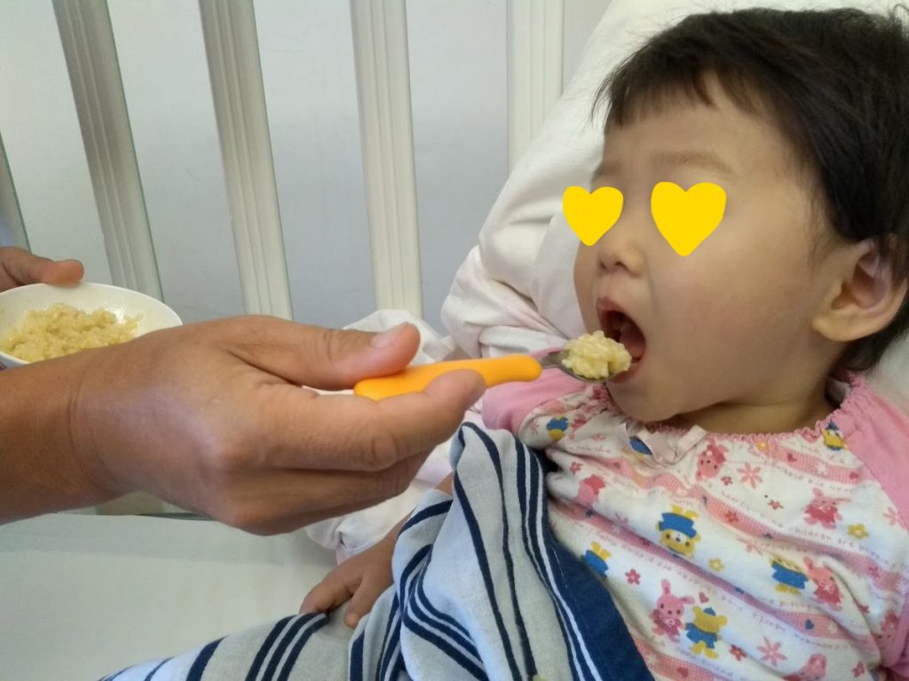 川崎病で入院中の娘