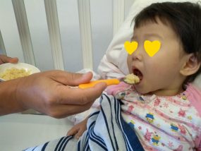 川崎病で入院中の娘